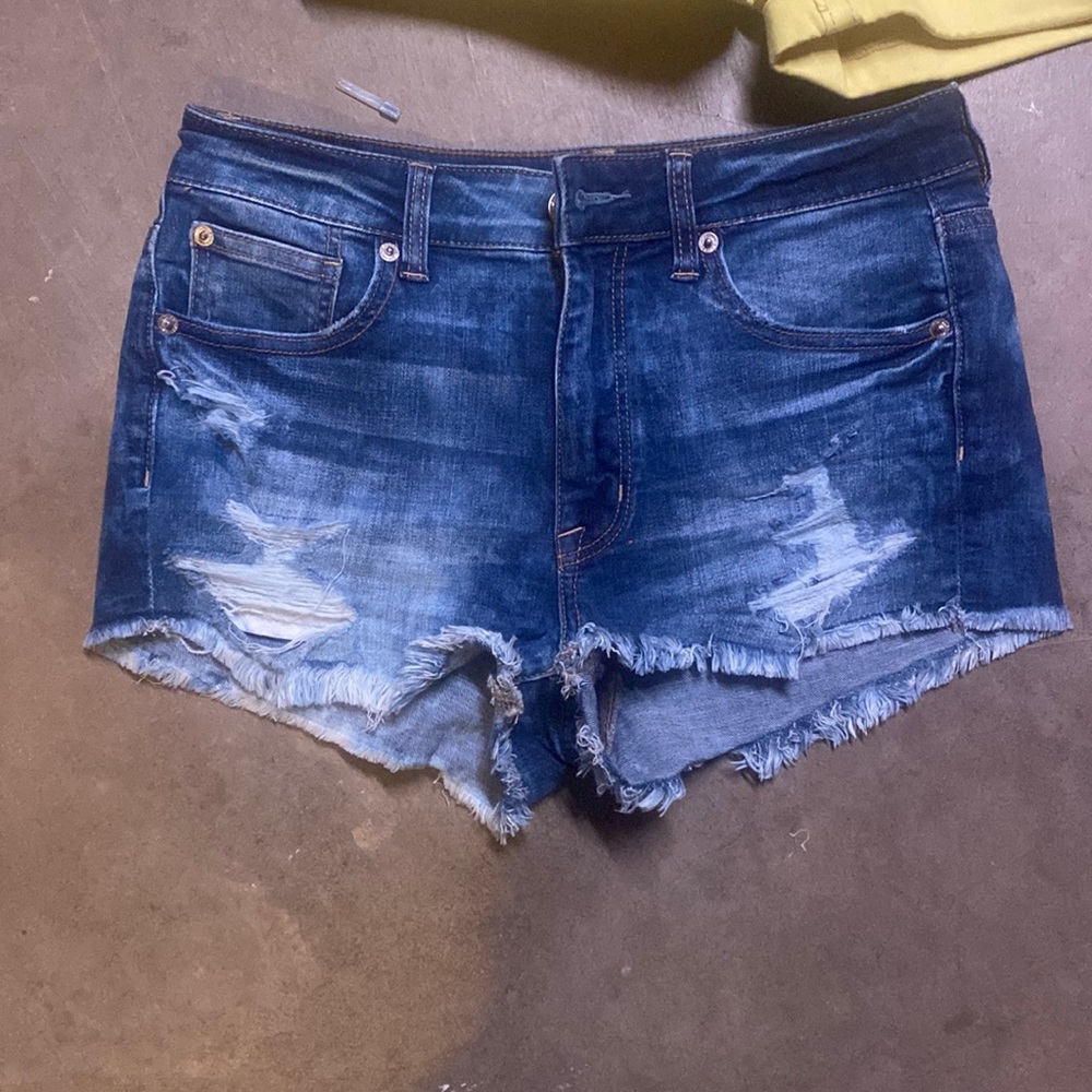AE shortie jean shorts